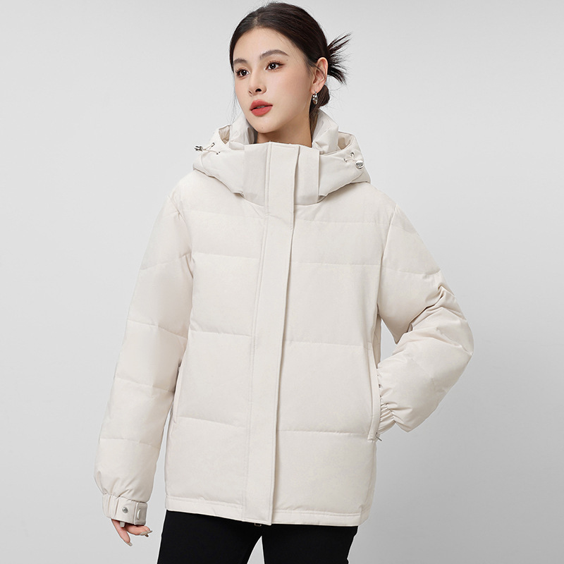 Fashionable Short down Jacket for Women, New Loose Fit, Slimming, New National Standard Duck Down, Thickened and Warm, Winter Coat for Mothers