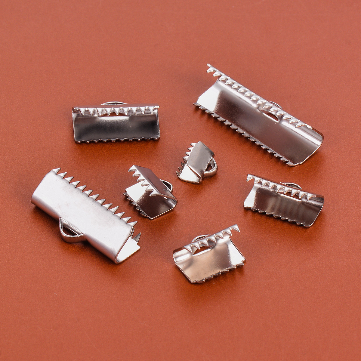 Solid Color Pattern Simple Style Style 20 PCS/Package Stainless Steel Solid Color Jewelry Buckle Simple Style