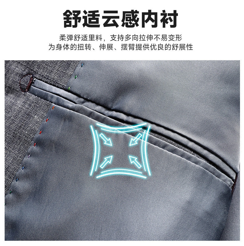 Áo vest nam phong cách Hàn dáng ôm, vải modal cotton mỏng nhẹ, cổ vest một hàng hai nút — Xám trung tính chi tiết 7