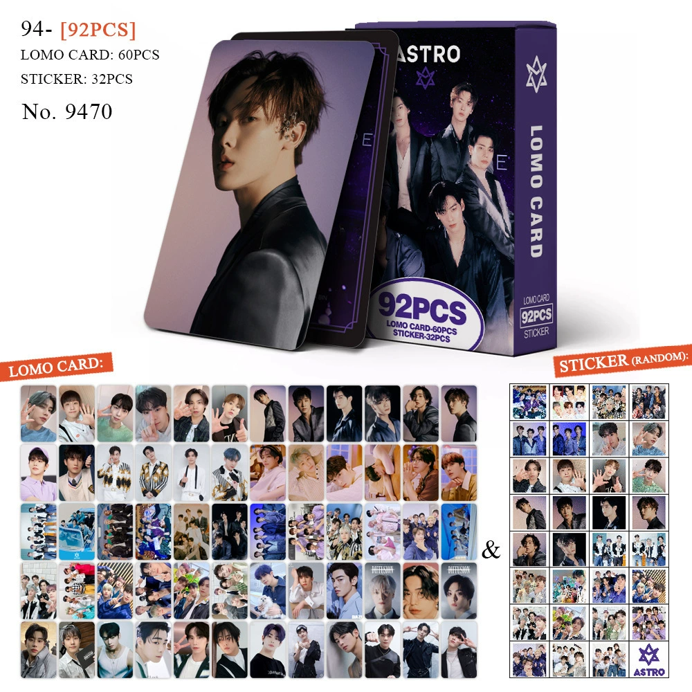 Набор 92 карточки с фото, BTS BPSKTWICE, двусторонние LOMO-карточки, фабричная печать