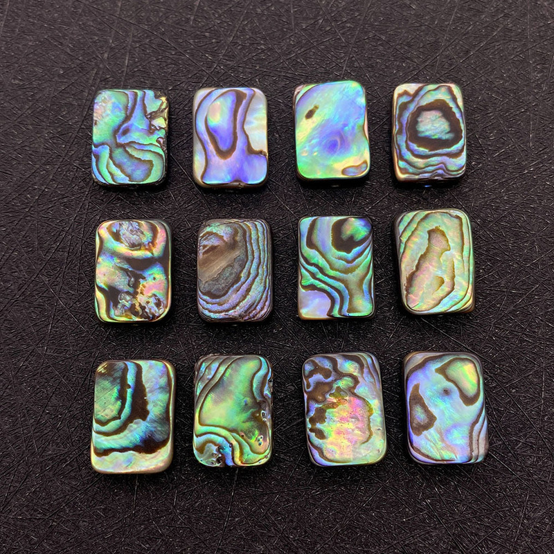 Cross-Border special natural shell abalone shell loose beads rectangular shell beads DIY jewelry accessories AliExpress