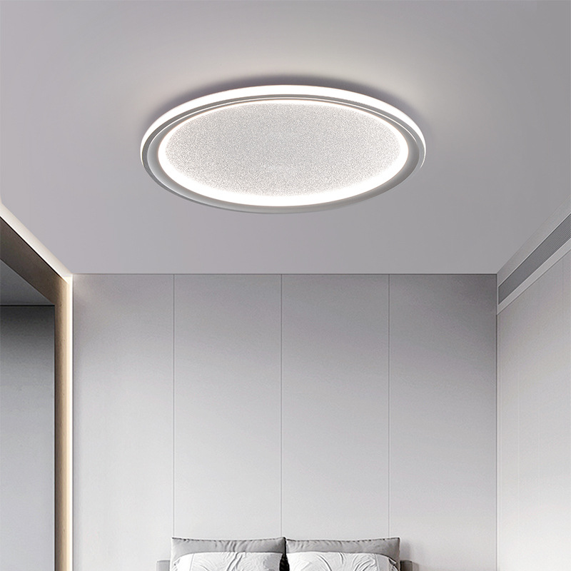 Luz de dormitorio moderna y simple lámpara de dormitorio principal ultra delgada para proteger los ojos en 2025 nueva lámpara de techo luminaria de habitación