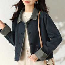 小个子牛仔短外套女秋季2025新款超火减龄微胖巨好看气质洋气上衣