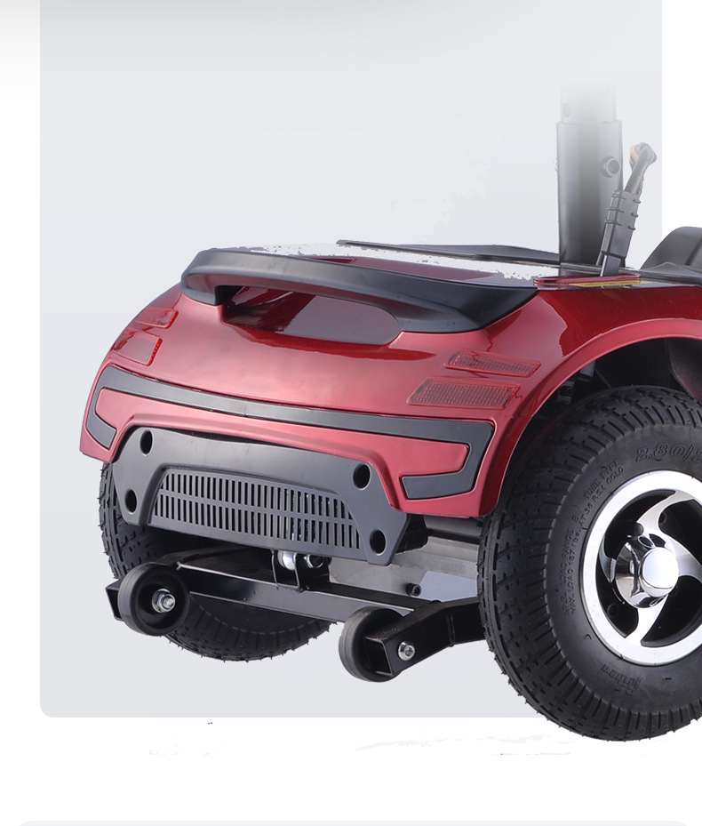 Official Elderly Scooter Four-Wheel Electric Disabled Home Double Elderly Scooter Folding Electric Wholesale