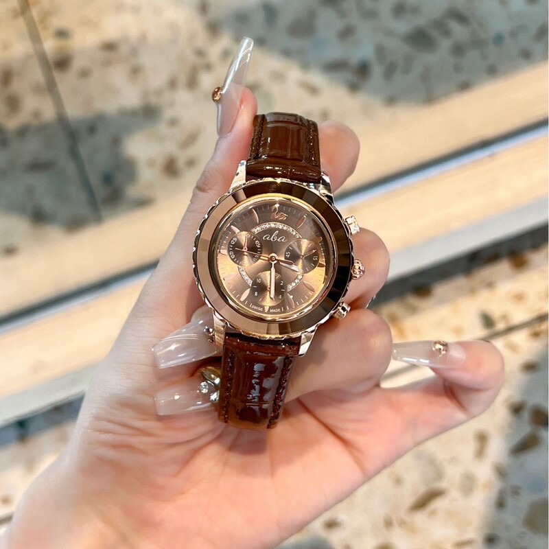 Time beauty ladies temperament fashion Joker quartz watch trend green element leather watch wholesale manufacturers Time beauty ladies temperament fashion Joker quartz watch trend green element leather watch wholesale manufacturers