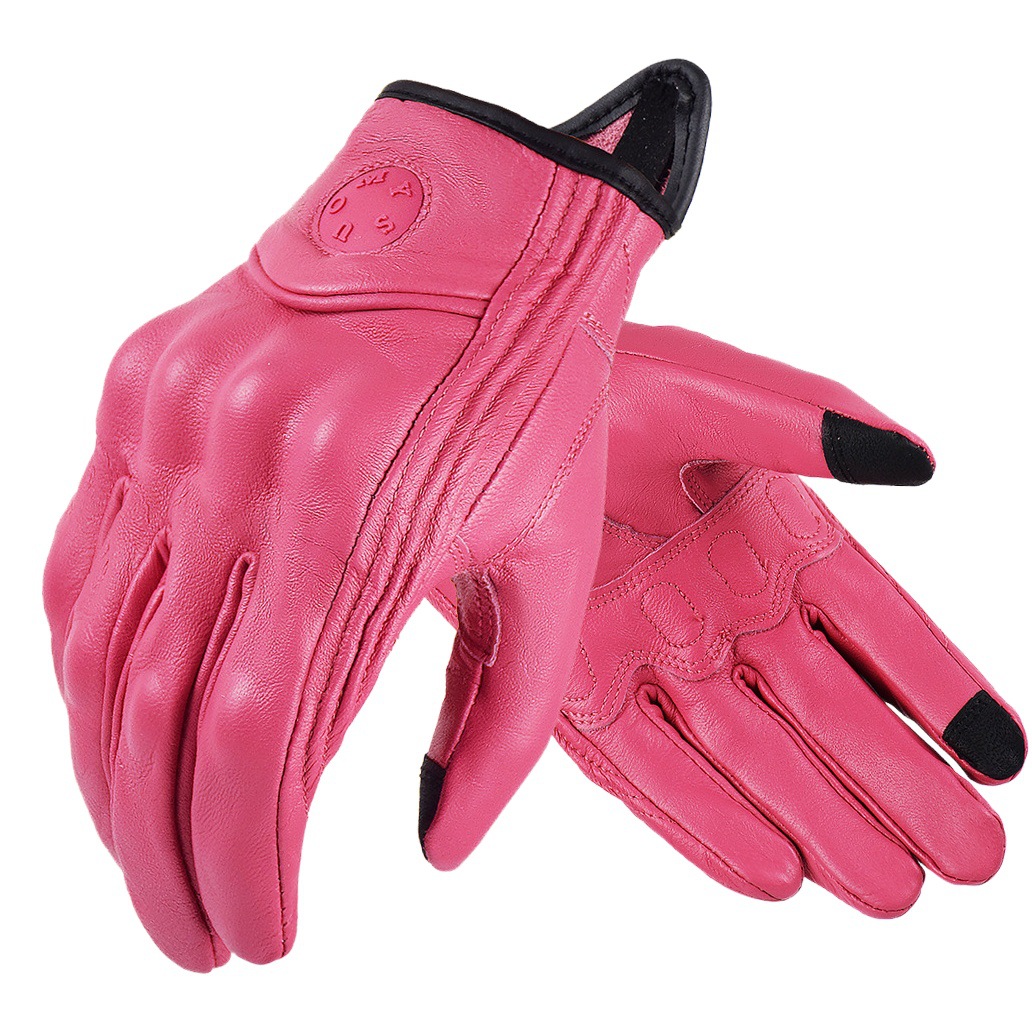 SUOMY new full leather motorcycle gloves men and women motorcycle riding equipment touch screen wear-resistant gloves cross-border wholesale