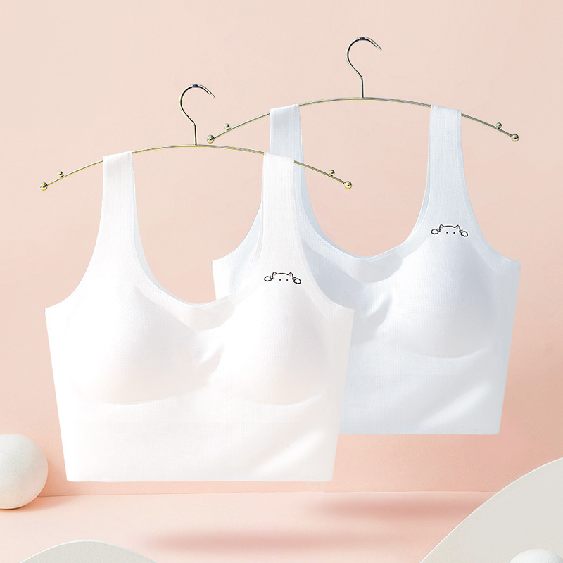 Sports Underwear Shockproof Running Vest Junior High School Students High School Students Students Thin Girls' Developmental Bra