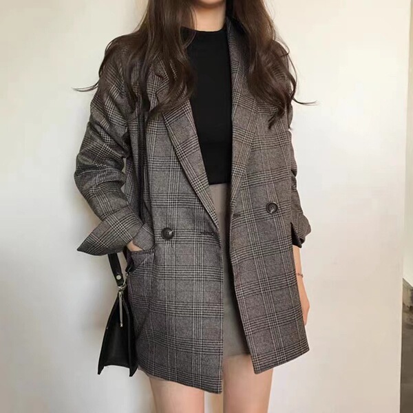 Retro autumn classic suit jacket