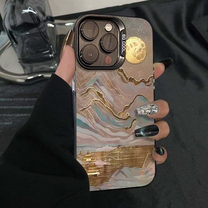 Jinshan Yunhai para iPhone 16 funda para teléfono móvil Apple 15promax/14 transfronterizo 13pro/12 Europa y América 11X