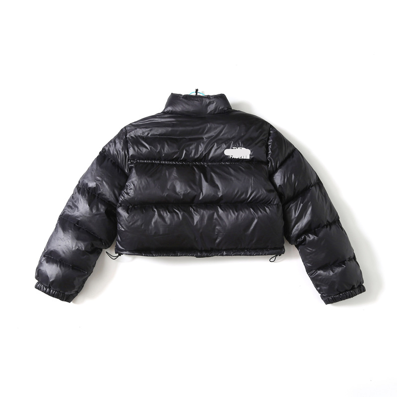Jenna and Kendall Jenner Style Women's Short down Jacket Winter North Face Fashion Warm High-Puff Stand Collar Puffer Jacket