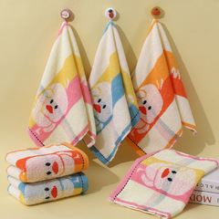 子供用タオル綿100% 卸売家庭用洗面かわいい漫画刺繍子供用タオルベビー子供用洗面綿100% フェイスタオルポリエステル綿