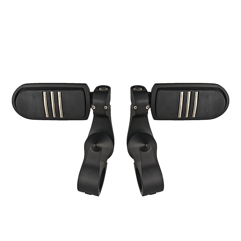 Motorcycle pedals – Ha Lei Modified Guard Bar - short-three-horizontal-foot-pegs-black