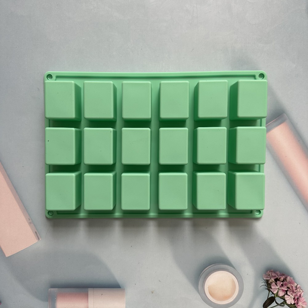 18 jabon 99 molde de silicona pastel helado pudín molde de postre jabón utensilios