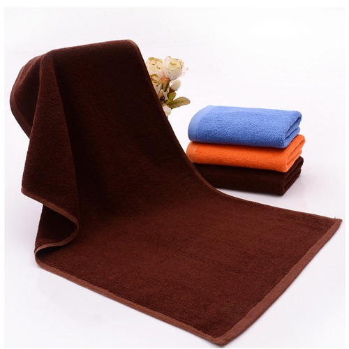 Wholesale 100% Cotton Hotel Towels 120g Orange and Caramel Face Towels Absorbent and Non- shedding Flame Retardant Towels Beauty Salon Large Towels