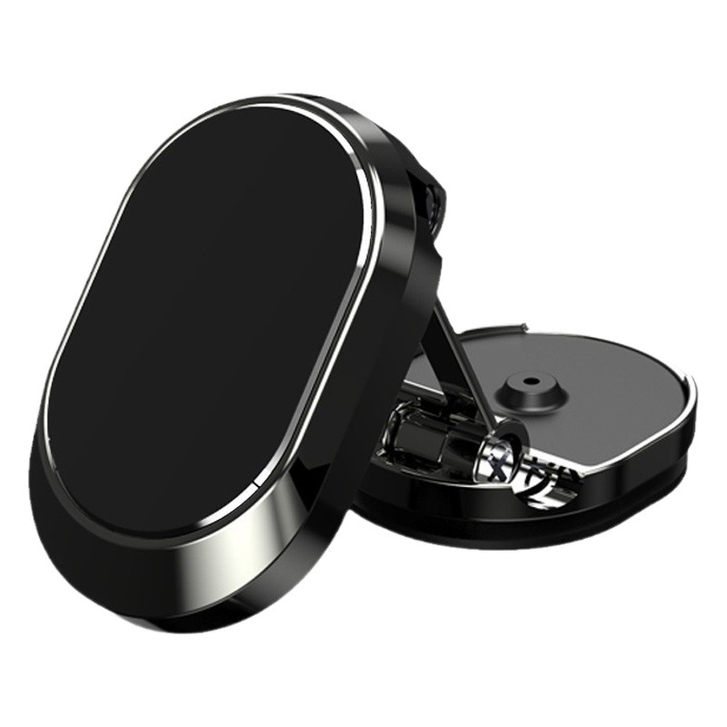 Coche de succión magnética plegable soporte de teléfono móvil tablero de metal coche rotación de navegación soporte de vehículo al por mayor