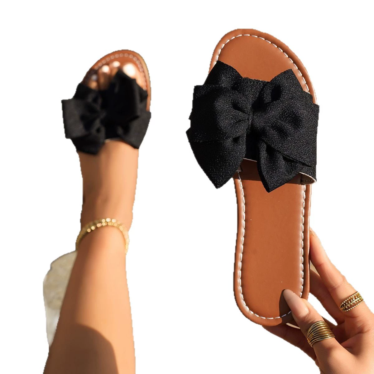 Иностранная торговля босон равнина тапочки женские HOS House Land Drag Drags Slipper Women Womens Slippers