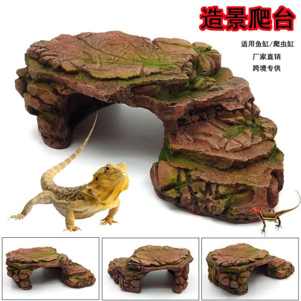 Aquarium reptile products fish tank resin crafts simulation stone…
