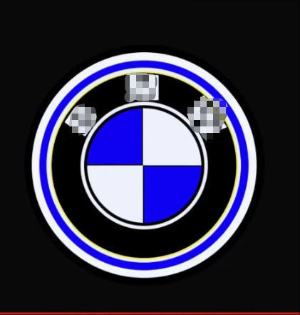Adecuado para BMW especial lámpara de bienvenida de cuarzo puerta de cristal lámpara de bienvenida lámpara láser lámpara de proyección lámpara de bienvenida Coche