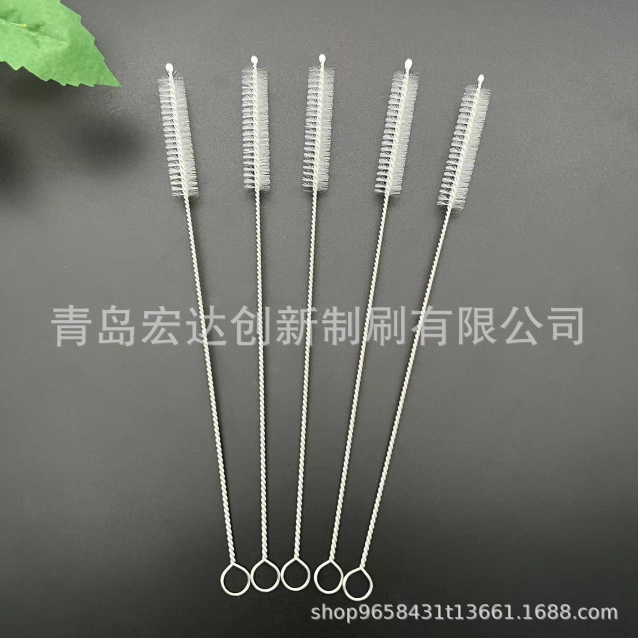 200mm长吸管刷杯刷婴儿水杯吸管清洁刷304不锈钢扭线刷试管刷刷子