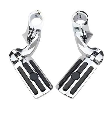 pegs, and cruiser pedals, Motorcycle pedals - short-three-legged-pedal-in-electroplated-color