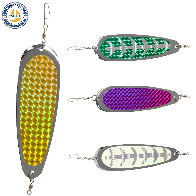 5,5 pulgadas Cuchilla Pesca Flasher cuchara 14cm trolling Flasher cuchara tipo cebo de Pesca