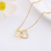 Design necklace stainless steel, chain for key bag , 2023 collection, trend of season, does not fade, light luxury style, simple and elegant design