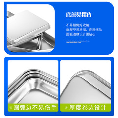 304不鏽鋼方盤加厚防碘伏診所牙科盤美容院消毒盤手術器械盤