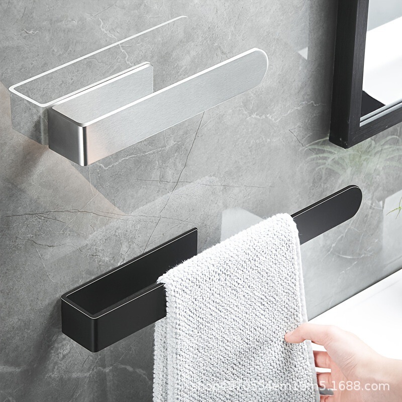 Amazon Cross-border Towel Bar Stainless Steel Towel Rack Bathroom Towel Hanger Bathroom Multi-use Wall Hanging Amazon Cross-border Towel Bar Stainless Steel Towel Rack Bathroom Towel Hanger Bathroom Multi-use Wall Hanging