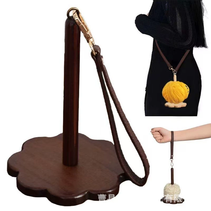 Трансграничная деревянная держатель для пряжи запястья удобный тканый инструмент