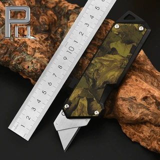 厂家定制美工刀户外多功能折叠刀锋利耐用伸缩裁纸切割刀五金工具
