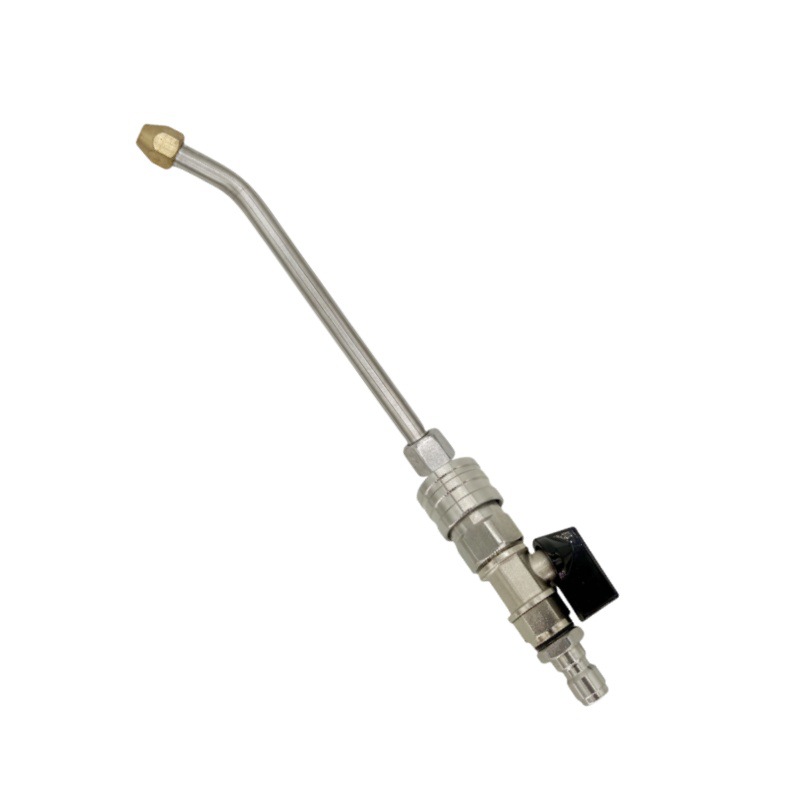 High-Pressure Car Wash Water Gun Connection Ball Valve Stainless Steel 1/4 Home Appliance Cleaning Air Conditioner Spray Rod Quick-Plug Water Gun Cleaning Rod