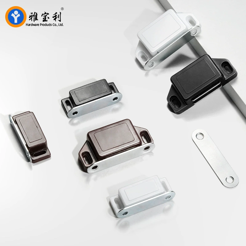 Furniture cabinet door magnetic touch plastic strong magnetic magnetic bead shoe cabinet wardrobe door touch cabinet suction bookcase door magnetic clip
