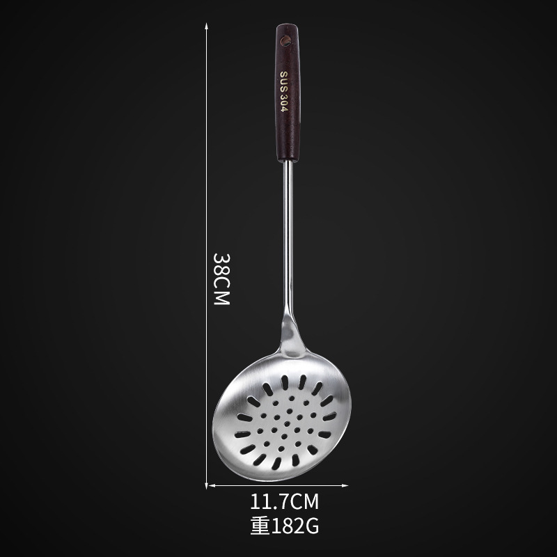 나무 손잡이 안티-scald-Colander