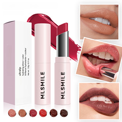 MLSMILE跨境專供粉管口紅持久保濕滋潤唇膏顯白易上色六色口紅唇