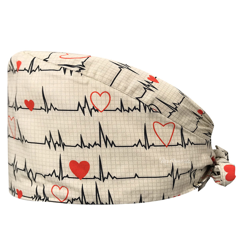 Venta caliente de Europa y América Mickey casquillo de la enfermera médico tapa de impresión de algodón puro sombrero de trabajo de exportación de comercio exterior en la acción al por mayor