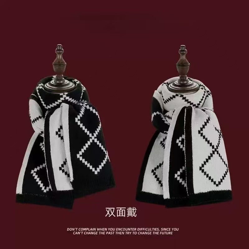 양면 스카프--흑백