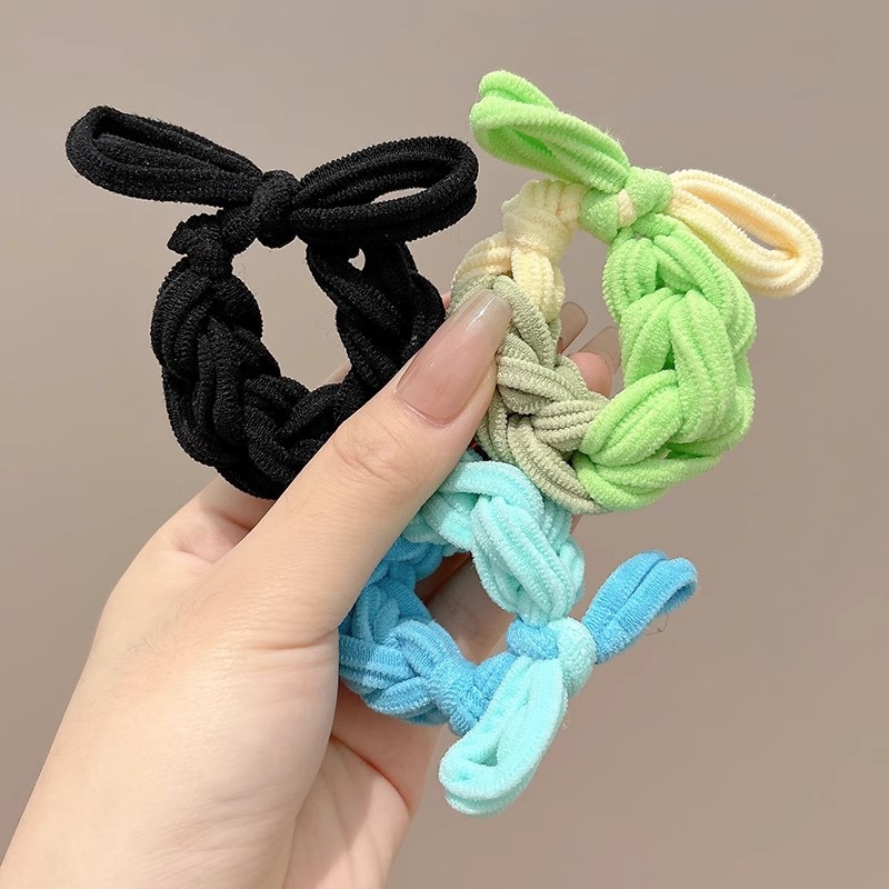 grueso de alta elástica mariposa trenzada cabello cabello de mujer cabello de cabello de cola de caballo cabello de alta sensibilidad correa de cabello adornamiento de cabello