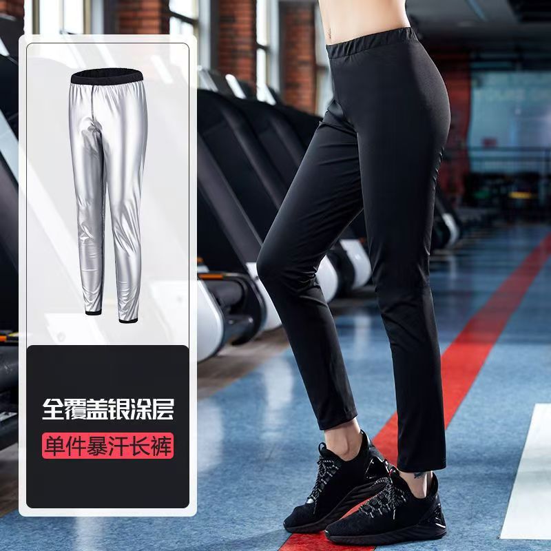 Traje de sauna, pantalones deportivos para mujer, pantalones deportivos de cintura alta, talla grande, moldeadores de cuerpo, fitness, quemagrasas