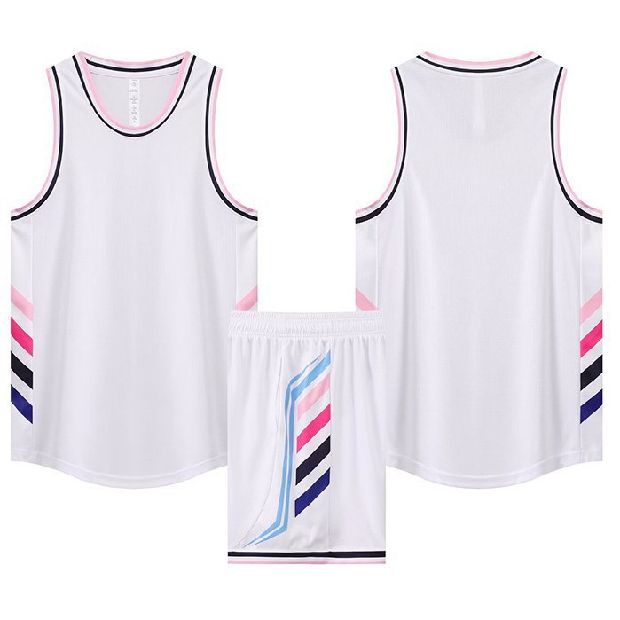 American Basketball Uniform Suit Loose Vest College Student Children's Training Uniform Quick-Drying Printed Sports Jersey Summer