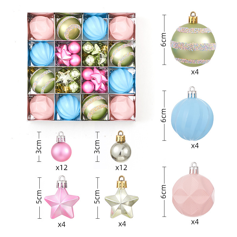 クロスボーダー新しいクリスマスボールクリスマスツリー装飾小さな塗装ボールペンダント 6 センチメートル電気メッキ特殊形状ペンダントボール|undefined
