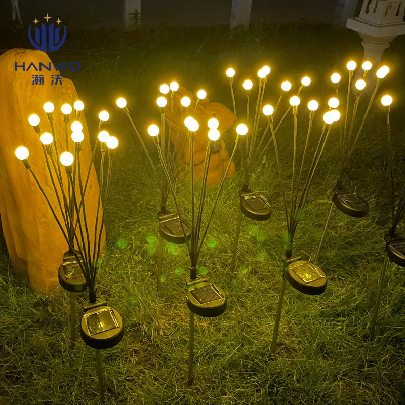 LED景观户外68头灯摆动双多模式灯太阳能萤火虫地插庭院灯草坪灯