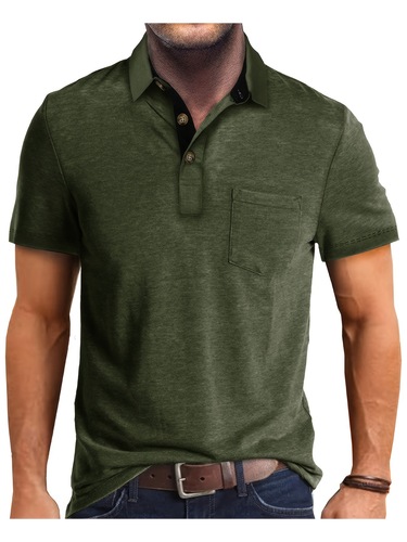 2025 New Summer Casual Men's Polo Shirt Trendy And Men's Polo Shirt