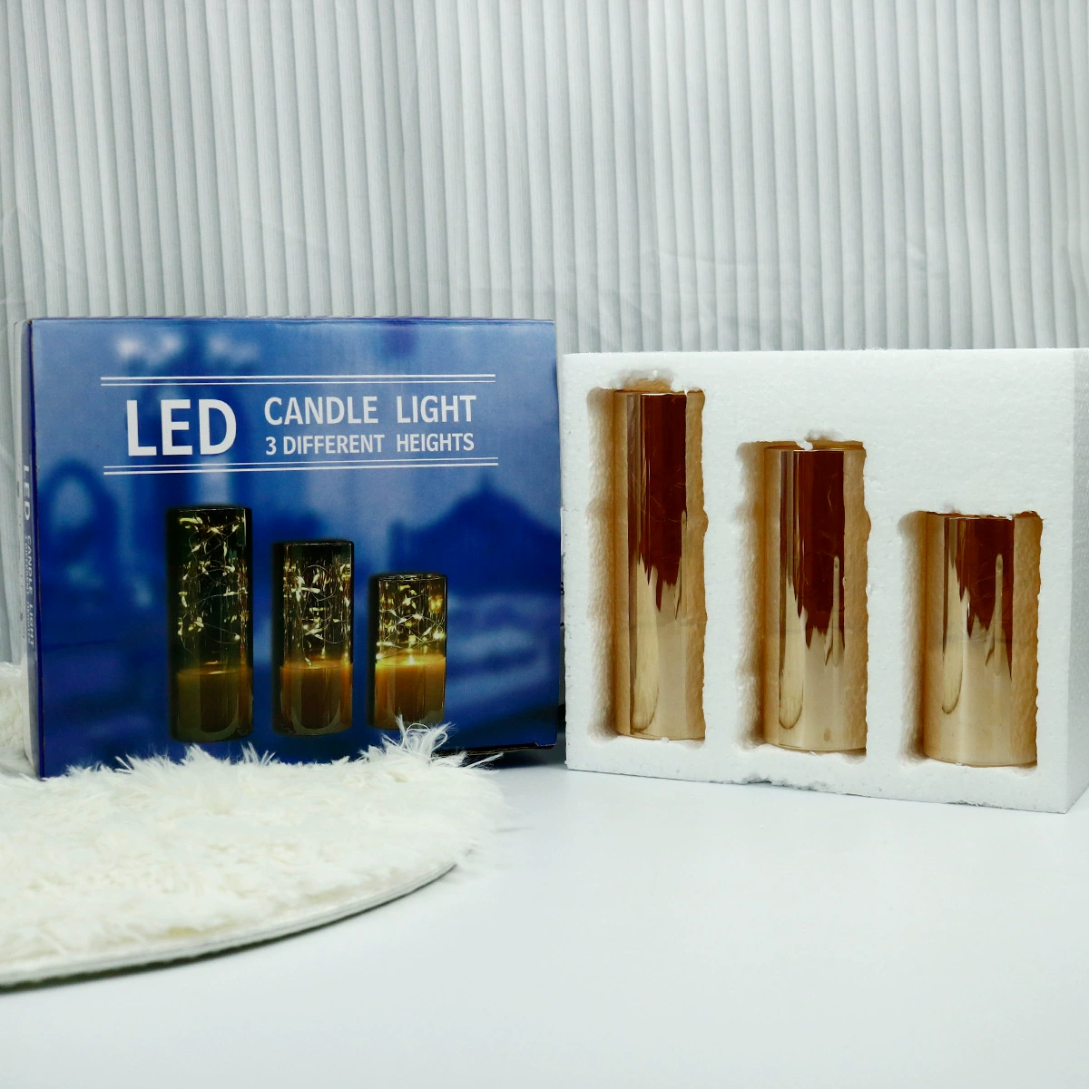 LED электронная свеча-лампа стеклянные очки, LED-бусы свечи для поиска любви, дорожная белая свеча-сюрприз на свадьбу