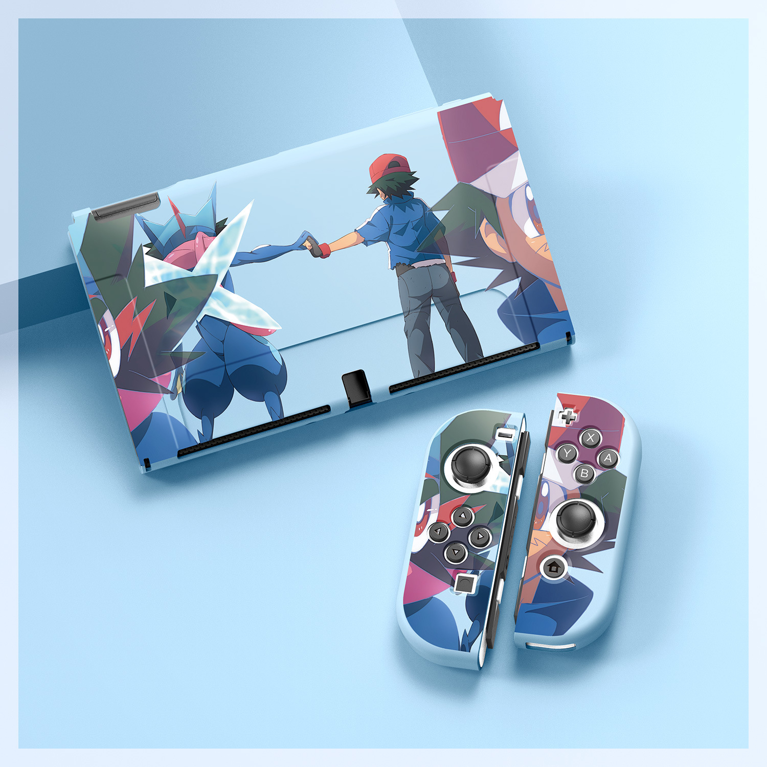 Monstruo naranja Nintendo switch oled cáscara suave tpu funda protectora de silicona dividida ns2 Pokémon