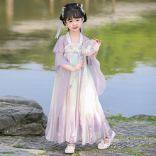 汉服女童夏款国风连衣裙超仙2025新款唐装裙子古风儿童古装裙夏季