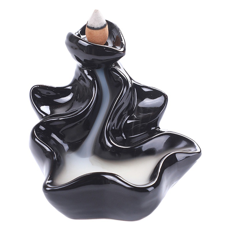backflow incense burner ceramic crafts stone mill aromatherapy burner bergamot tower incense burner backflow smoke incense road alpine flowing water ornaments