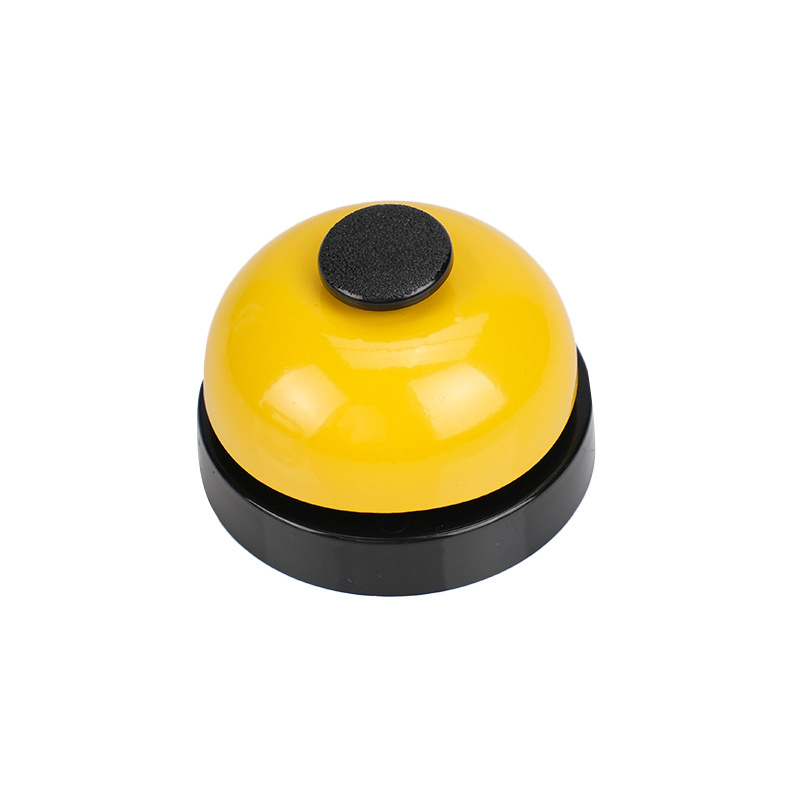 Campana de alarma de metal juguete juego de mesa a juego raqueta de mano Campana DE EMERGENCIA micrófono PET llamada campana servicio de prensa de la mano campana material didáctico