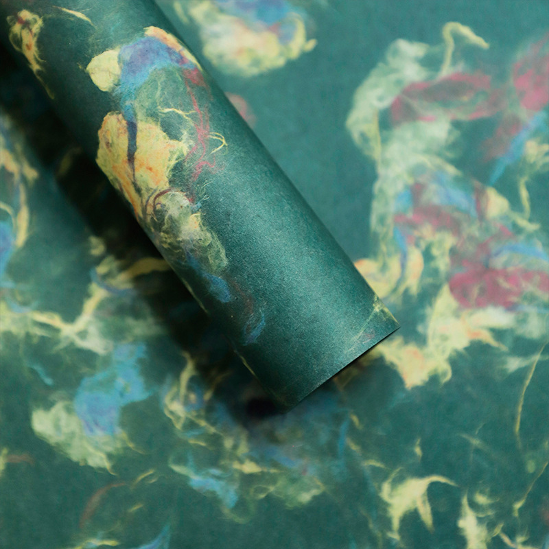 Verde pájaro; 52 * 50cm10 hojas / paquete