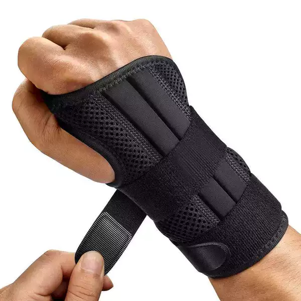 Fitness Sports Wrist Guard Adult Steel Plate Support Guard Adjustable Fixed Palm Guard Pressurized Hand Guard Splint Bracing