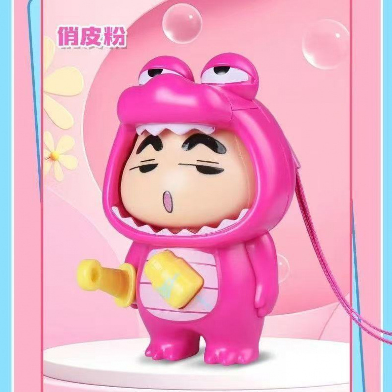 악어기사 신짱 얼굴변화 인형 [핑크]